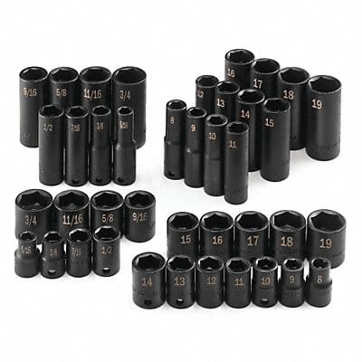 Impct Skt St Steel Blk Oxd 5/16- 3/4 in