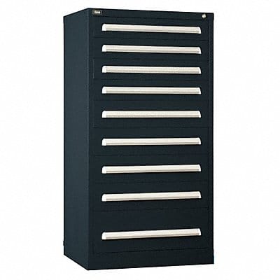ModDrwrCab 59 x30 x28 Black 9Drwr