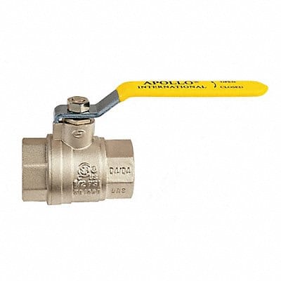 Brass Ball Valve Inline FNPT 1 in