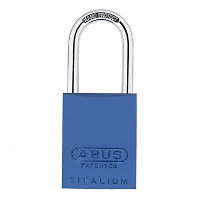 Keyed Padlock 29/32 in Rectangle Blue