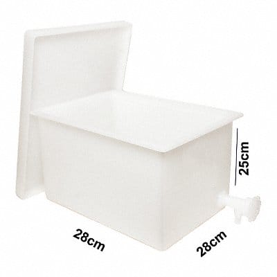 Tank with Lid and Faucet 10 inH 11 in W
