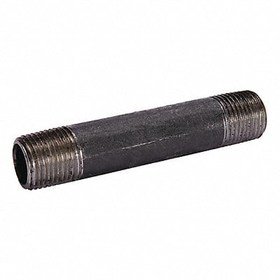 Black Pipe Nipple Threaded 2x8