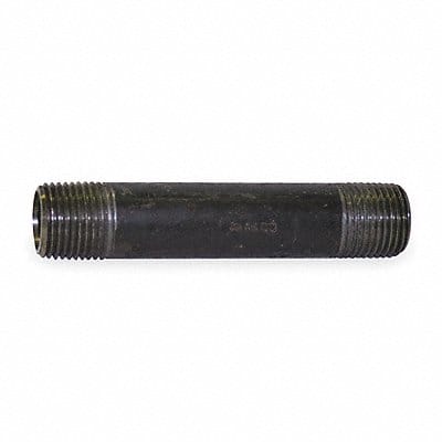 Black Pipe Nipple Threaded 1x2