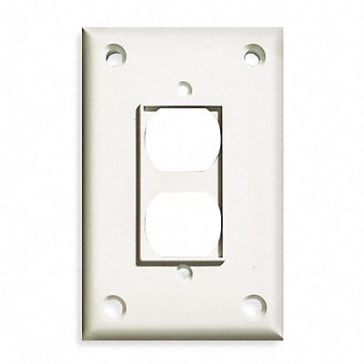 Duplex Recept Wll Plt Jmb Wht 1Gng Txtr