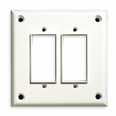 Rocker/GFI Wall Plate Stnd Wht 2Gng Txtr
