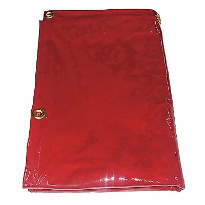 J4039 Welding Curtain 6 ft H 6 ft W Red