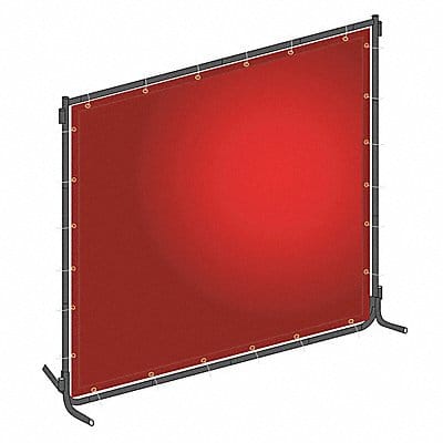 J4041 Welding Screen 4 ft H 6 ft W Red