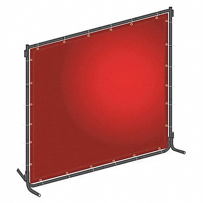 J4042 Welding Screen 6 ft H 6 ft W Red
