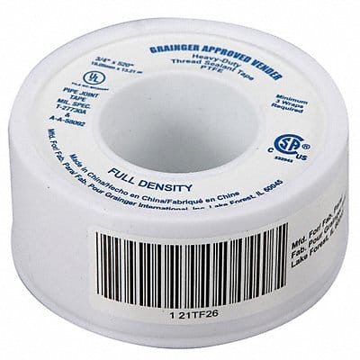 Thread Sealant Tape 3/4 W White