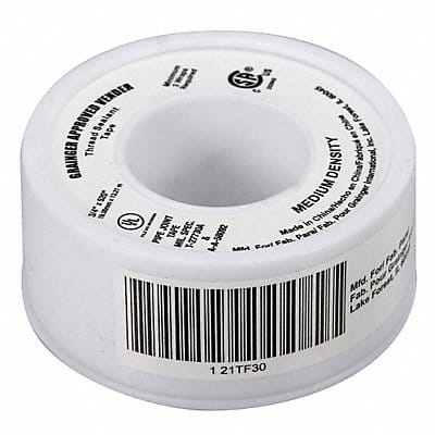 Thread Sealant Tape 3/4 W White