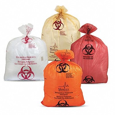 Autoclavable Biohazard Bags 7 gal PK250