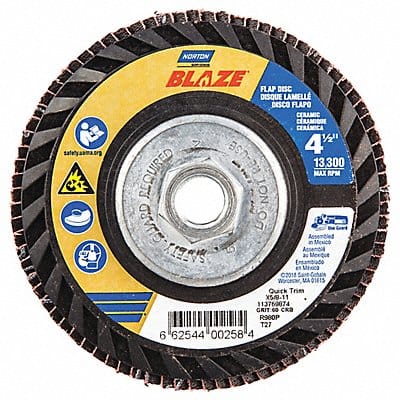 H5953 Fiber Disc 4 1/2 in Dia 5/8in Arbor