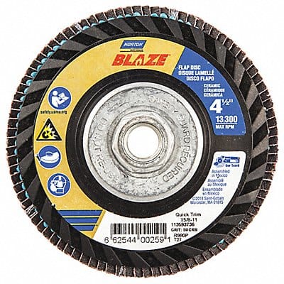 H5953 Fiber Disc 4 1/2 in Dia 5/8in Arbor