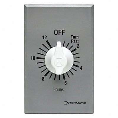 Spring-Wound Timer 0 to 12 hr Timing