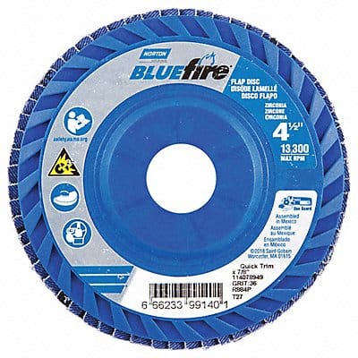 H5956 Fiber Disc 4 1/2 in Dia 7/8in Arbor
