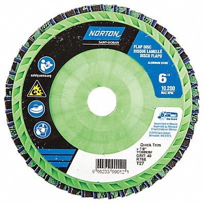 Fiber Disc 6 in Dia 7/8in Arbor P40 Grit