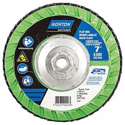 Fiber Disc 7 in Dia 5/8in Arbor P80 Grit