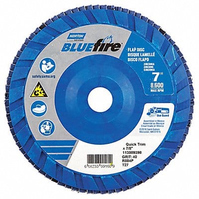 H5981 Flap Disc 7 In x 40 Grit 7/8