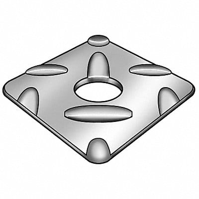 Sqr Wshr Galv Steel 1/2 in 2x0.265in 2PK
