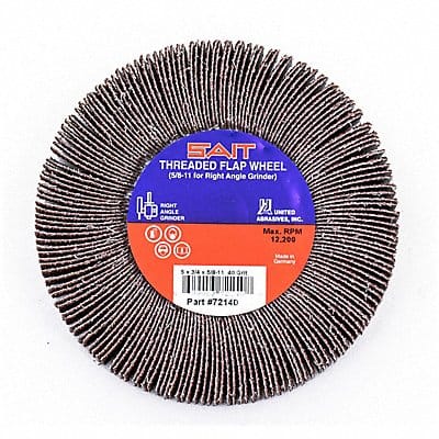 Flap Wheel 4.5 D 5/8-11 Arbor 120 Grit