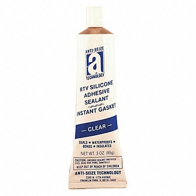 RTV Silicone Sealant 3 oz Tube Clear