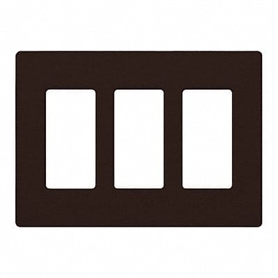 Wallplate 3-Gang Decora Brown