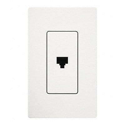 Telephone Jack Single White