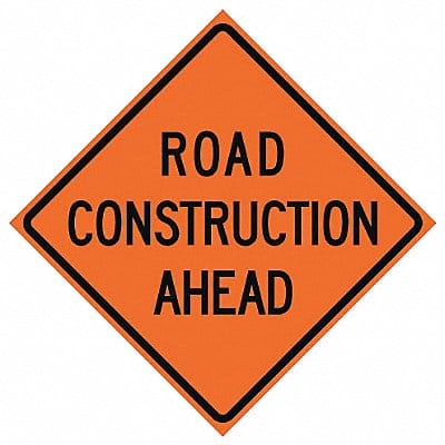 Road Construction Ahead Sign 48 x 48 Road Construction Ahead Sign 48 x 48