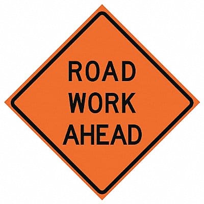 Road Work Ahead Traffic Sign 48 x 48