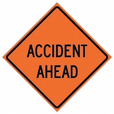 G7231 Accident Ahead Traffic Sign 48 x 48