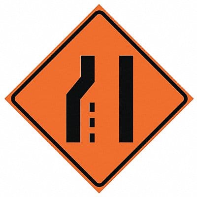 G7239 Lane Ends Traffic Sign 36 x 36