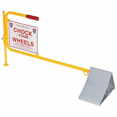 Aluminum Wheel Chock w/Flag
