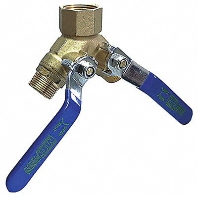 Brass BV 3-Way FNPTxMNPT 1 x3/4