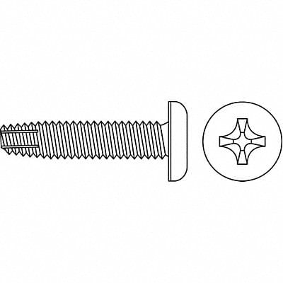 Thread Cutting Screw #8 Pan 5/8 L PK100
