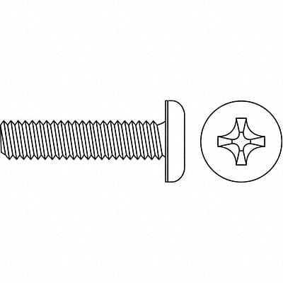 MS #4-40 Zinc Plated 1/4 L 100PK