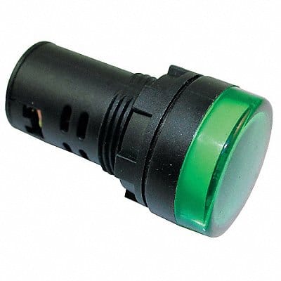 Raised Indicator Light 22mm 120V Green