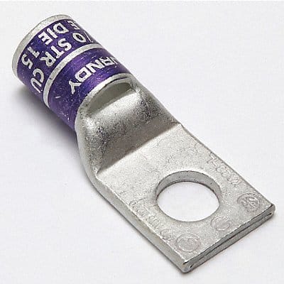 OneHoleLugCmprsnConn STD Purple 15