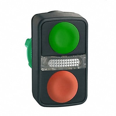 Multi-Head Push Button Illum 22mm Plastc