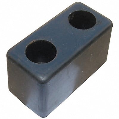 Dock/Body Bumper 6x3-1/2x3-1/2 In Rubber