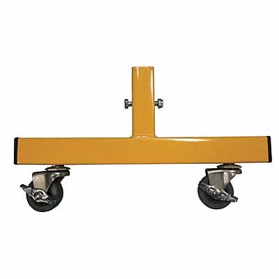 Locking Caster Feet 20 in L Yellow
