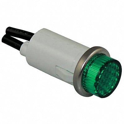 Raised Indicator Light Green 24V