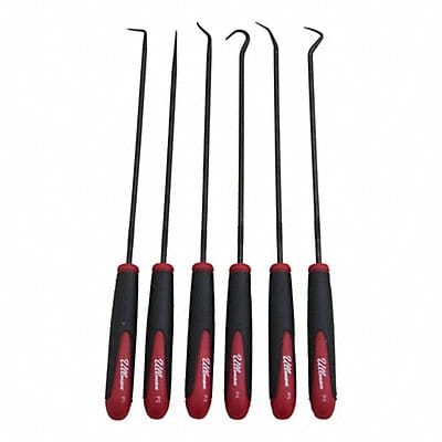 Pick/Hook Set Stl Shft Plstc Grps PK6