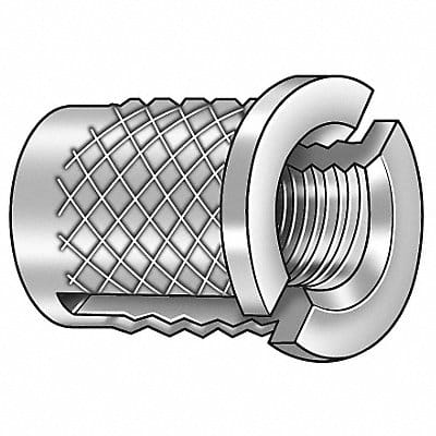 Press Insert Brass #6-32 Flanged PK50
