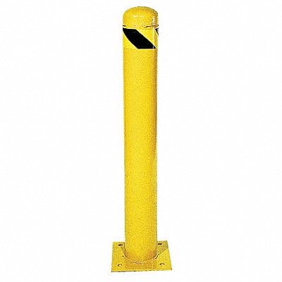 Bollard 24 in H Yellow Carbon Steel