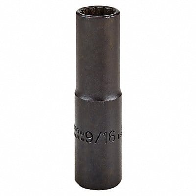 Socket Steel Blk Oxd 9/16 in