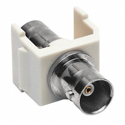 Coupler BNC Connector Pass Thru F/F Wht