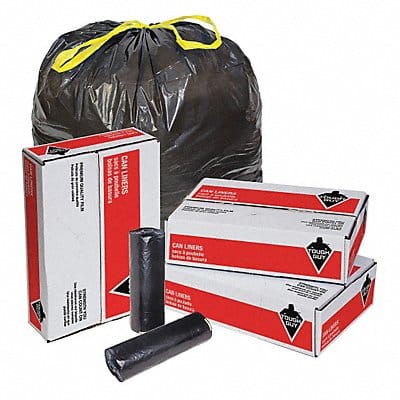 Trash Bag 55 gal Black PK100