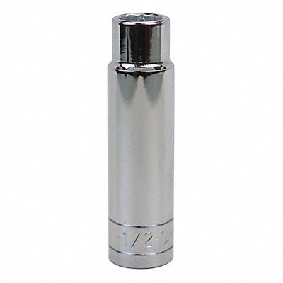 Socket Steel Chrome 1/2 in