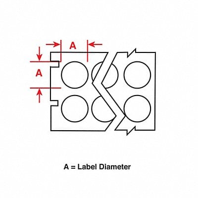 Therm Transfer Label Nylon Cloth 0.5x0.5
