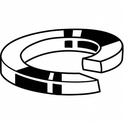 SpltLkWsh Plain Stl M6 11.8mm 50PK